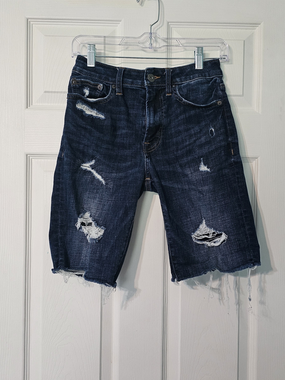 American Eagle Next Level Flex Women's Distressed Denim Shorts Waist 26